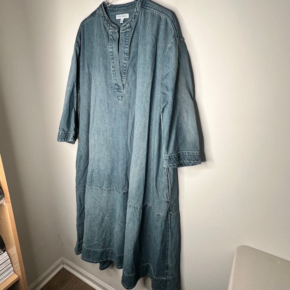 Banana Republic Denim Maxi Dress Size XL - Picture 4 of 8